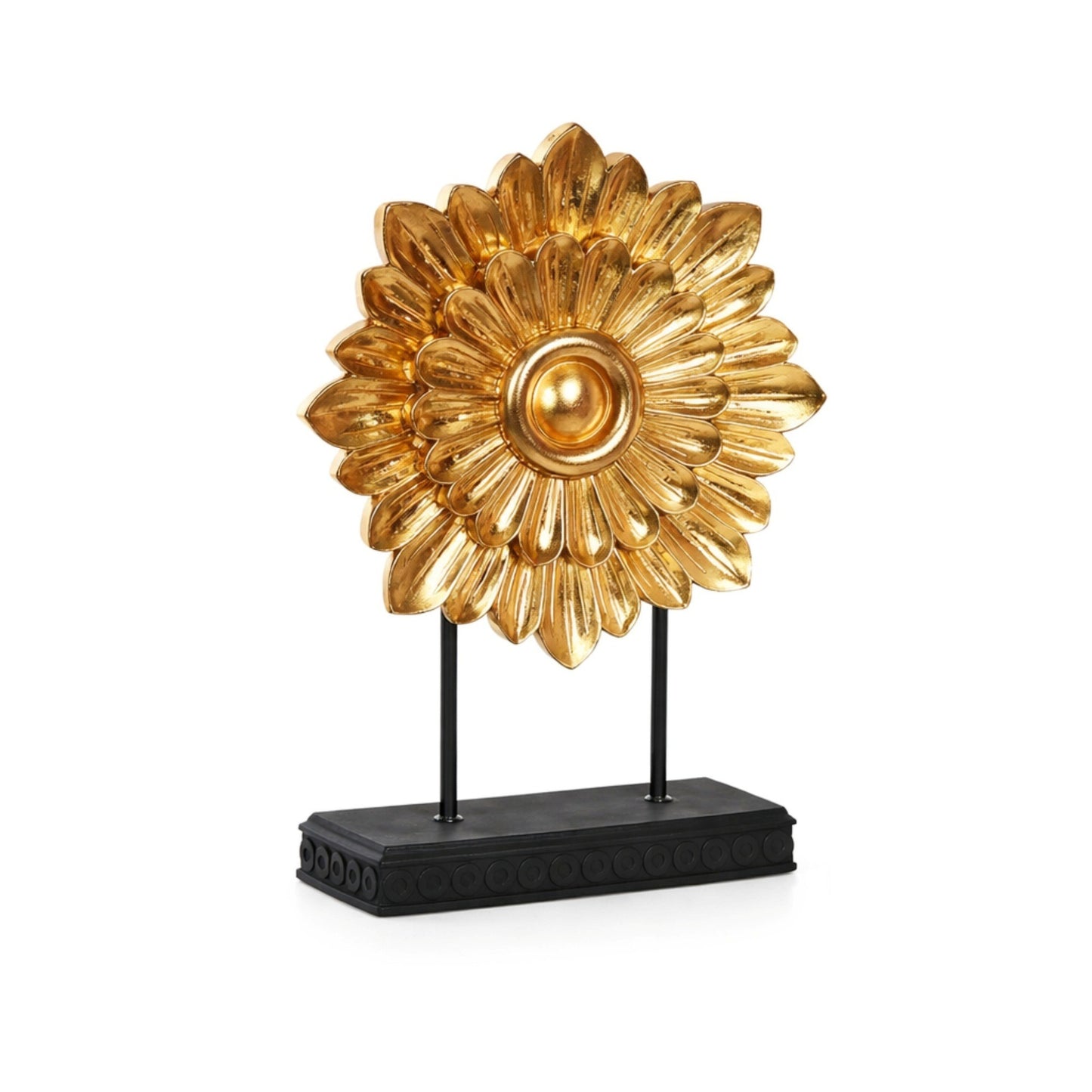 Figuras Decorativas Circulares Doradas 34 cm