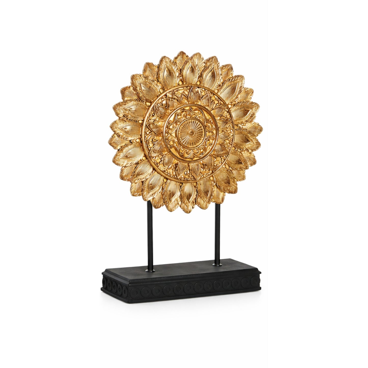Figuras Decorativas Circulares Doradas 34 cm