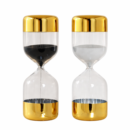 Relojes de Arena Decorativos Dorados (Pack 2) 15 Min