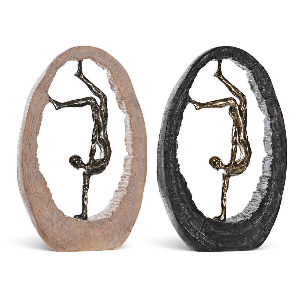 Esculturas Decorativas Modernas de Resina 36 cm (Pack 2)