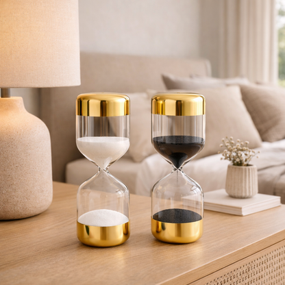 Relojes de Arena Decorativos Dorados (Pack 2) 15 Min